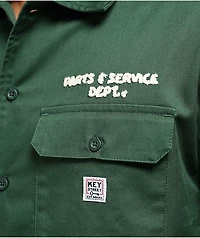 Key Street Parts & Service Green Work Shirt