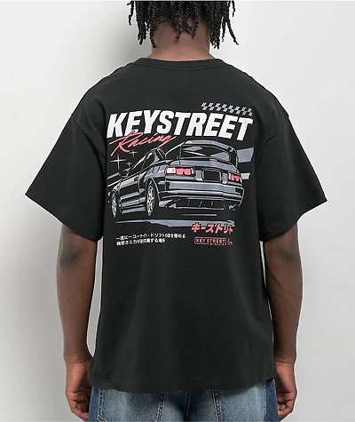 Key Street Racing Black T-Shirt