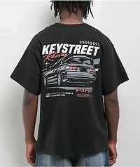 Key Street Racing Black T-Shirt