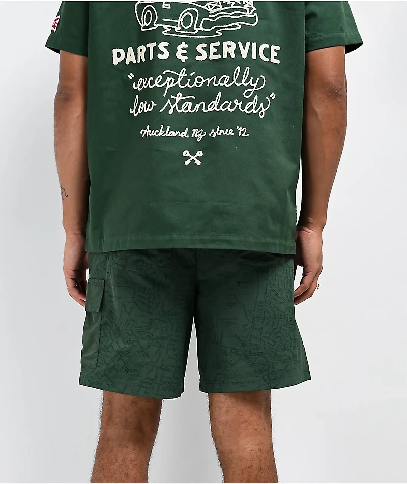 Key Street Road Map Green Board Shorts