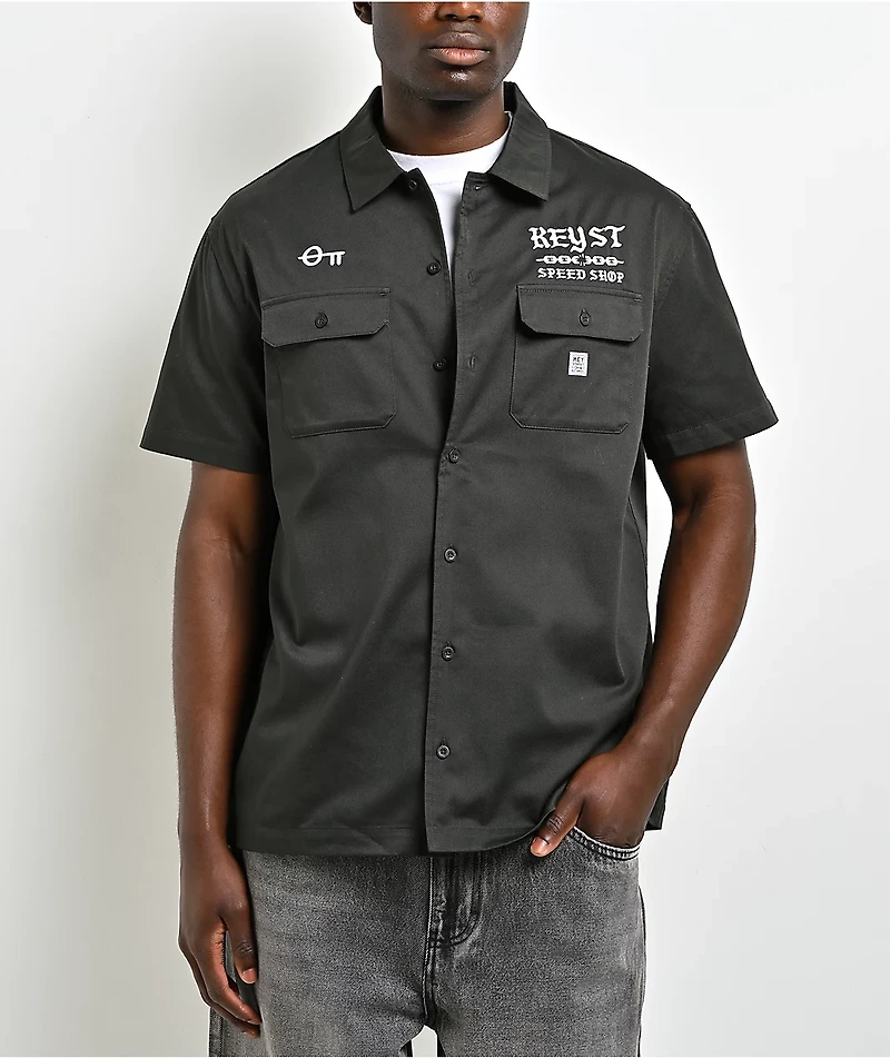 Key Street Speed Shop Black Work Shirt