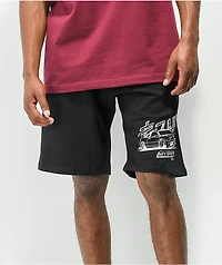 Key Street Speedin Black Sweat Shorts