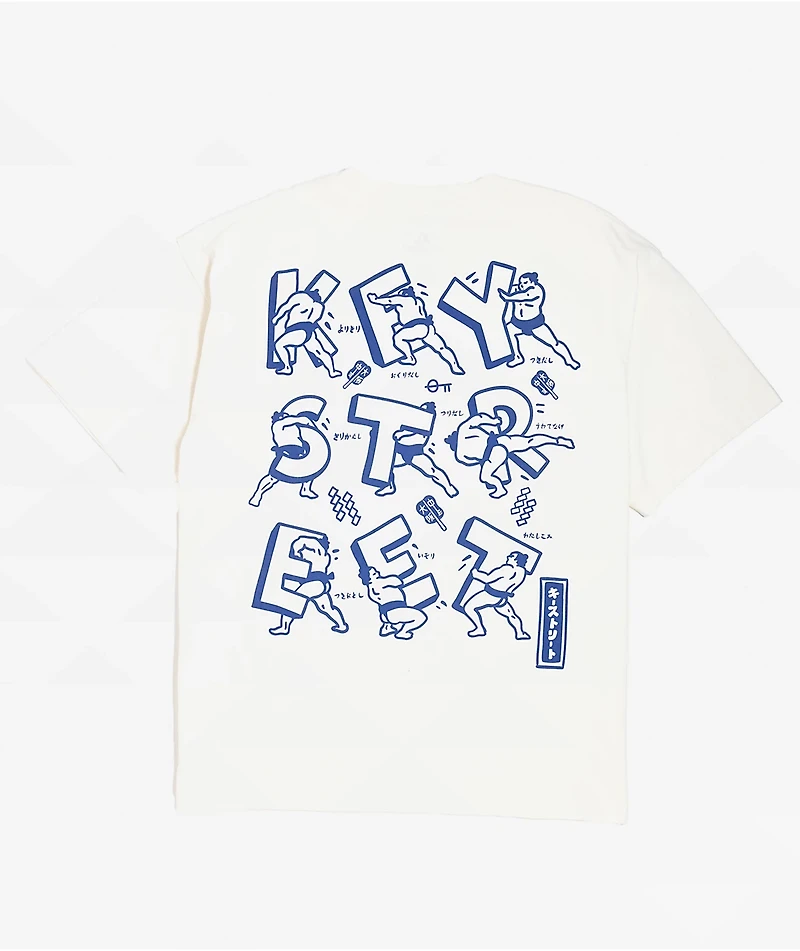 Key Street Sumo Wrestler White T-Shirt