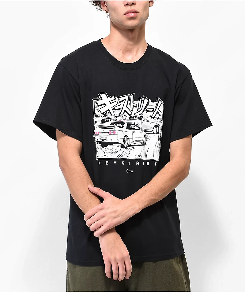Key Street Versus 2 Black T-Shirt