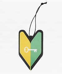 Key Street Wakaba Mark Green & Yellow Air Freshener