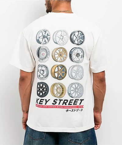Key Street Wheels White T-Shirt