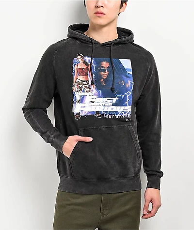 Key Street x Fast & Furious Letty Black Wash Hoodie