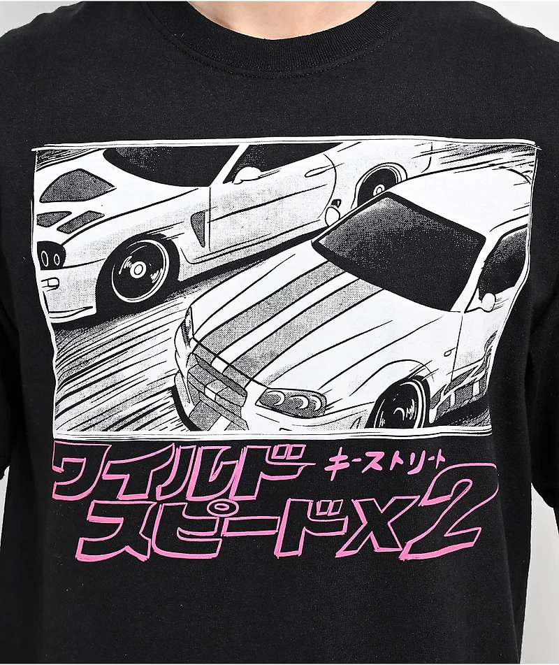 Key Street x Fast & Furious Manga Black T-Shirt