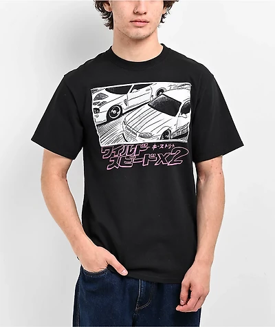 Key Street x Fast & Furious Manga Black T-Shirt