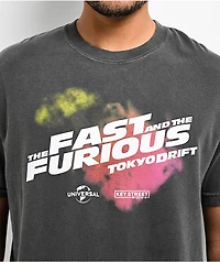 Key Street x Fast & Furious Tokyo Drift Black Wash T-Shirt