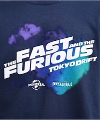 Key Street x Fast & Furious Tokyo Drift Navy T-Shirt