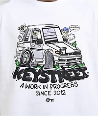Key Street x Freakorico Work Progress White T-Shirt