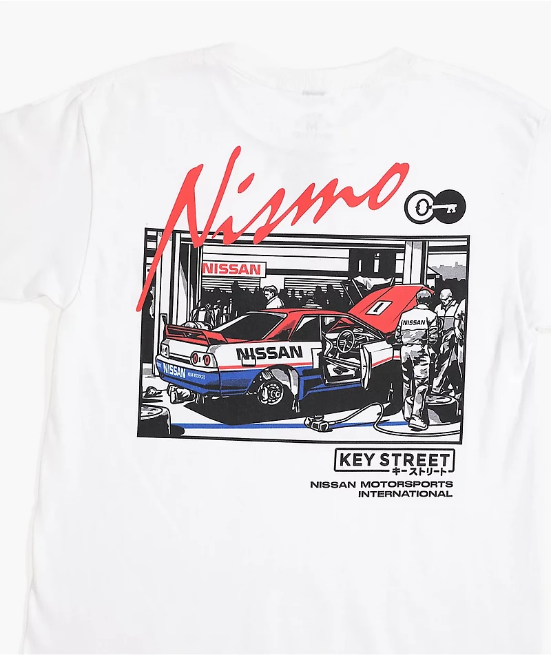 Key Street x NISMO Kids Pit Crew White T-Shirt