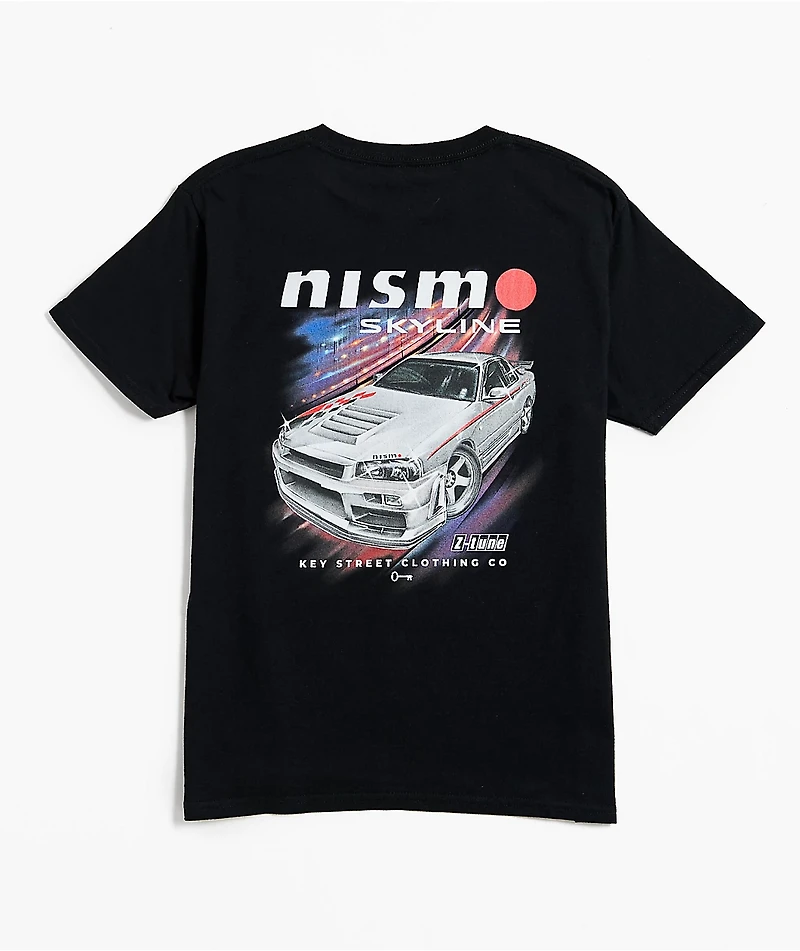 Key Street x NISMO Kids Skyline Black T-Shirt