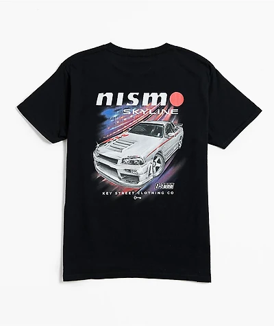 Key Street x NISMO Kids Skyline Black T-Shirt
