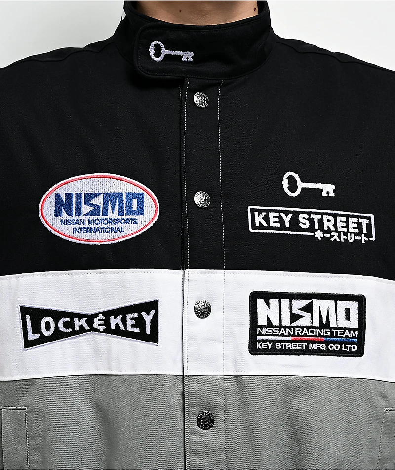 Key Street x NISMO Motorsport Black, White & Grey Racing Jacket