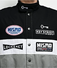 Key Street x NISMO Motorsport Black, White & Grey Racing Jacket