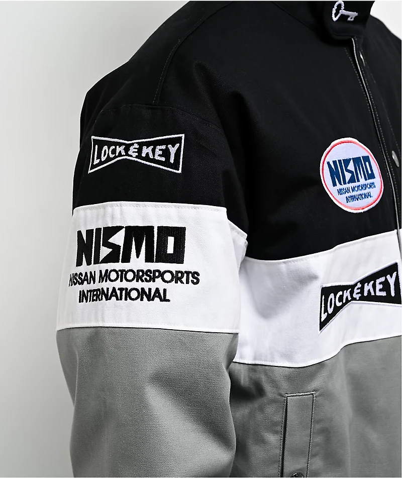 Key Street x NISMO Motorsport Black, White & Grey Racing Jacket