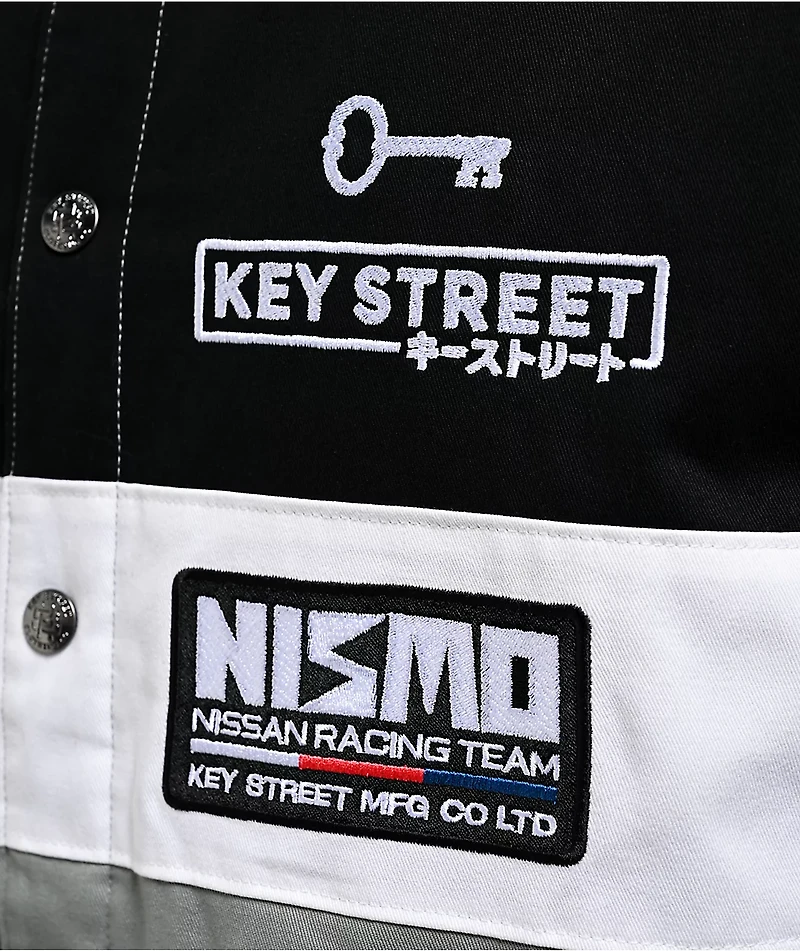 Key Street x NISMO Motorsport Black, White & Grey Racing Jacket
