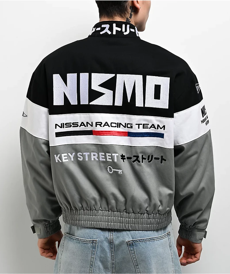Key Street x NISMO Motorsport Black, White & Grey Racing Jacket