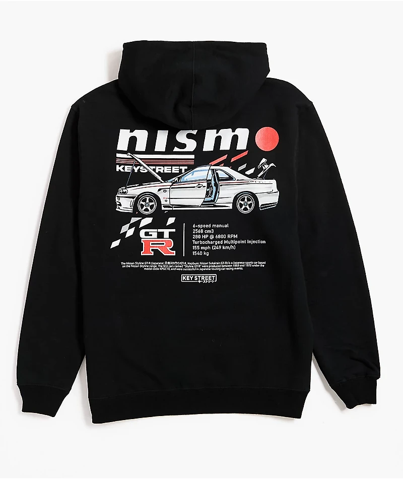 Key Street x Nismo GTR Black Hoodie