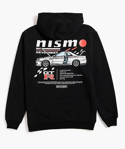 Key Street x Nismo GTR Black Hoodie