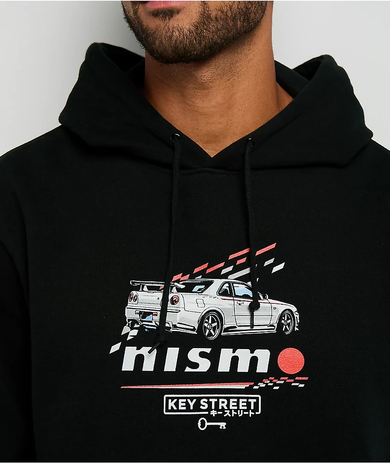 Key Street x Nismo GTR Black Hoodie