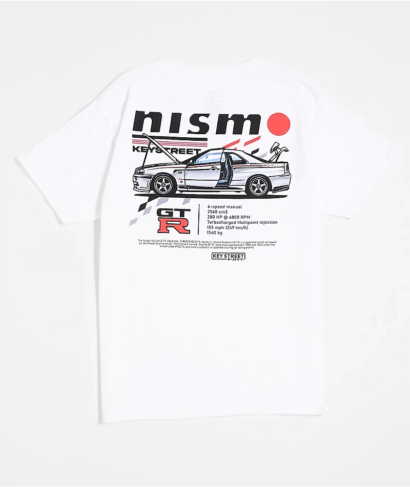 Key Street x Nismo Kids GTR White T-Shirt