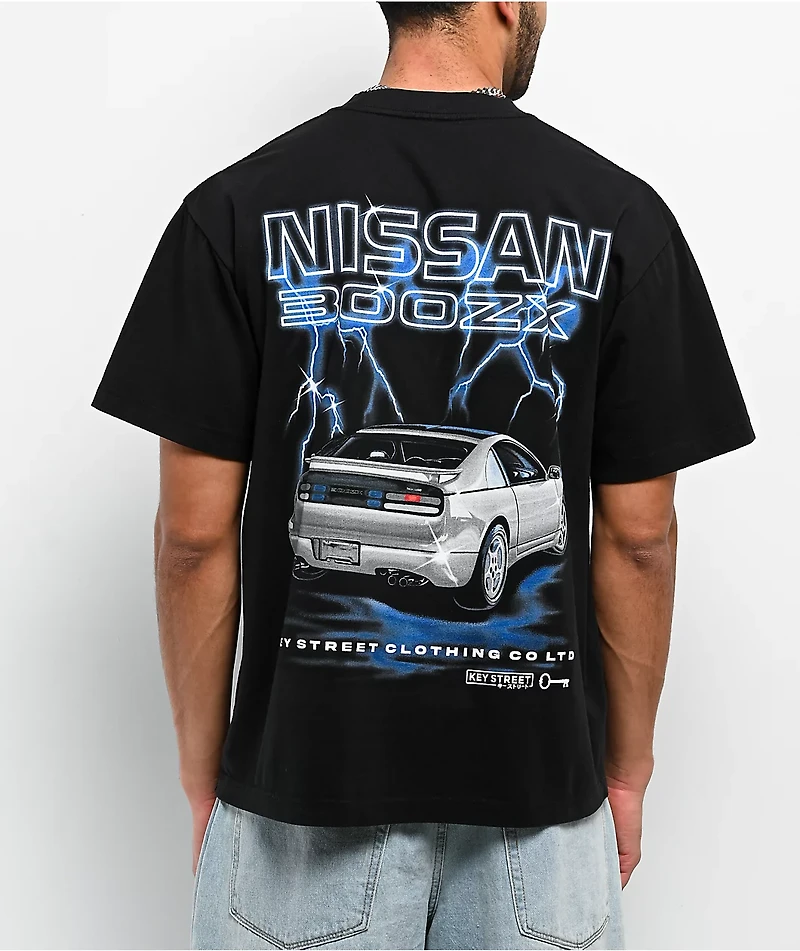 Key Street x Nissan 300ZX Black T-Shirt