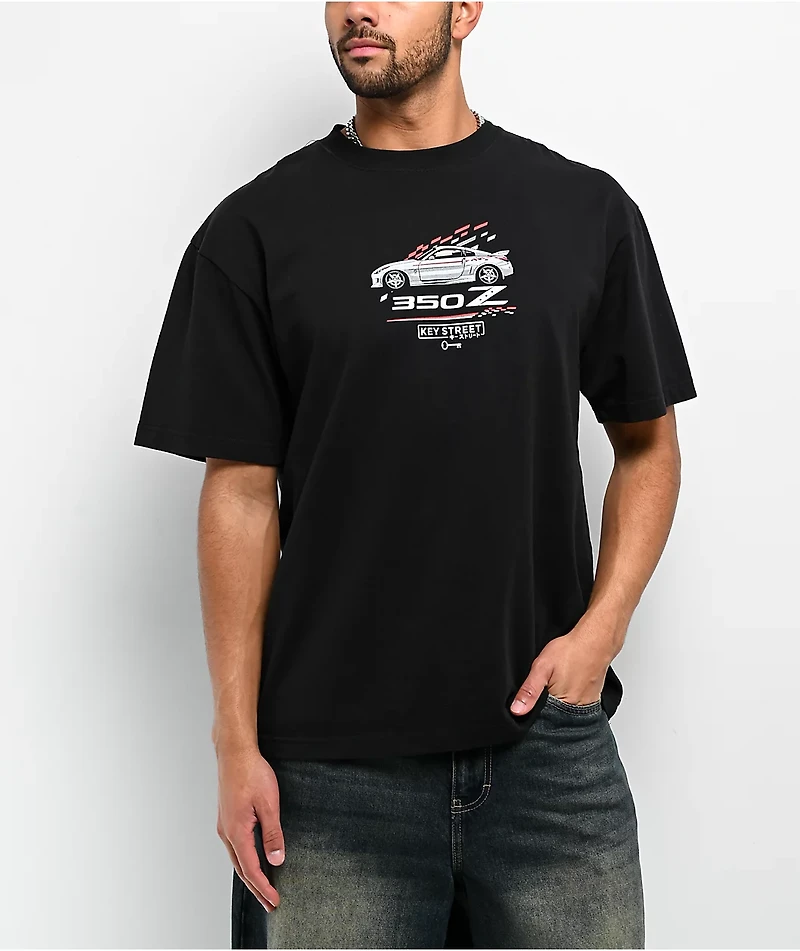 Key Street x Nissan 350Z Black T-Shirt