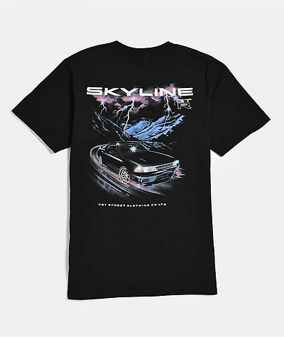Key Street x Nissan Kids R32 Storm Black T-Shirt