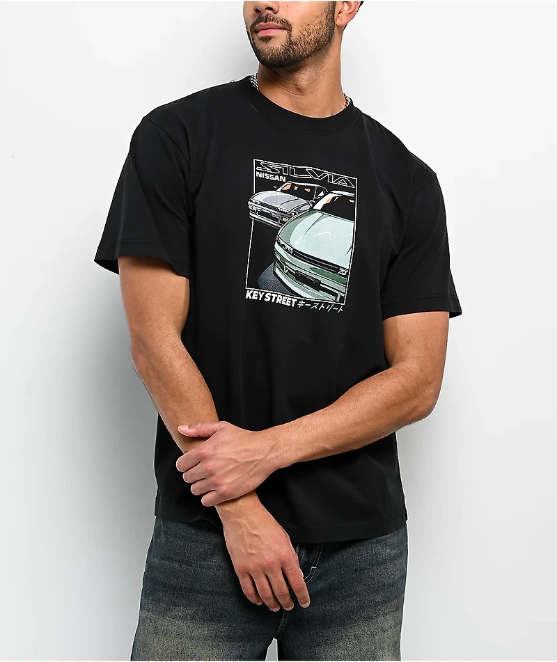 Key Street x Nissan S13 Black T-Shirt
