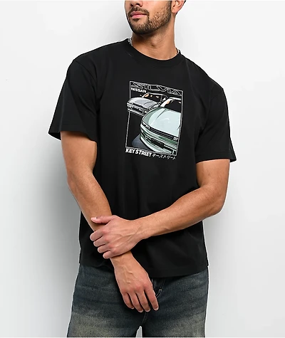 Key Street x Nissan S13 Black T-Shirt
