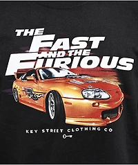 Key Street x The Fast And Furious Brian's Car Black T-Shirt