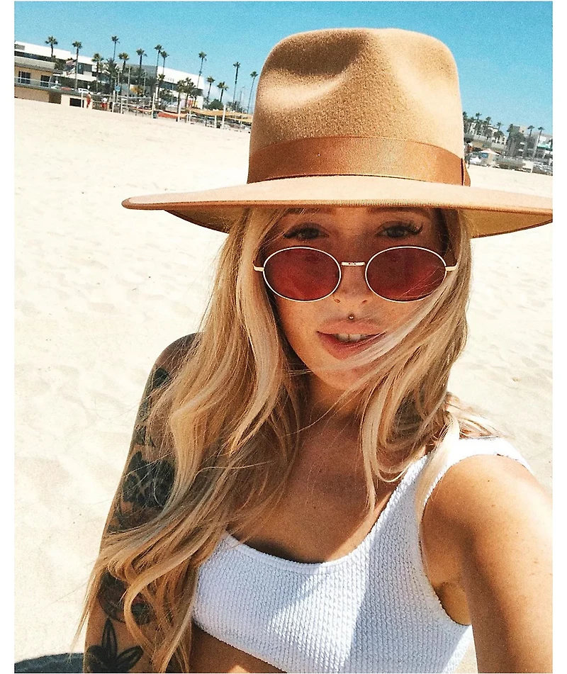 Kid Red Round Sunglasses