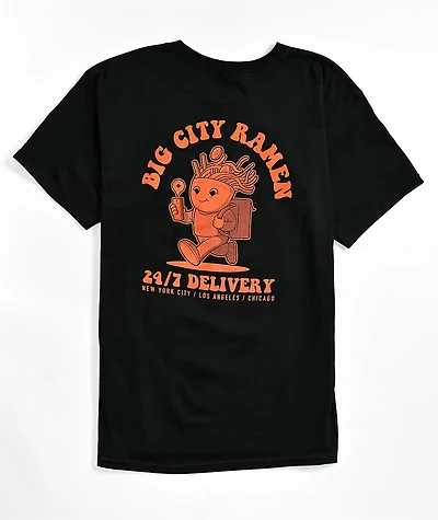 Kids Big City Ramen Black T-Shirt