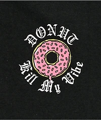 Kids Donut Kill My Vibe Black T-Shirt