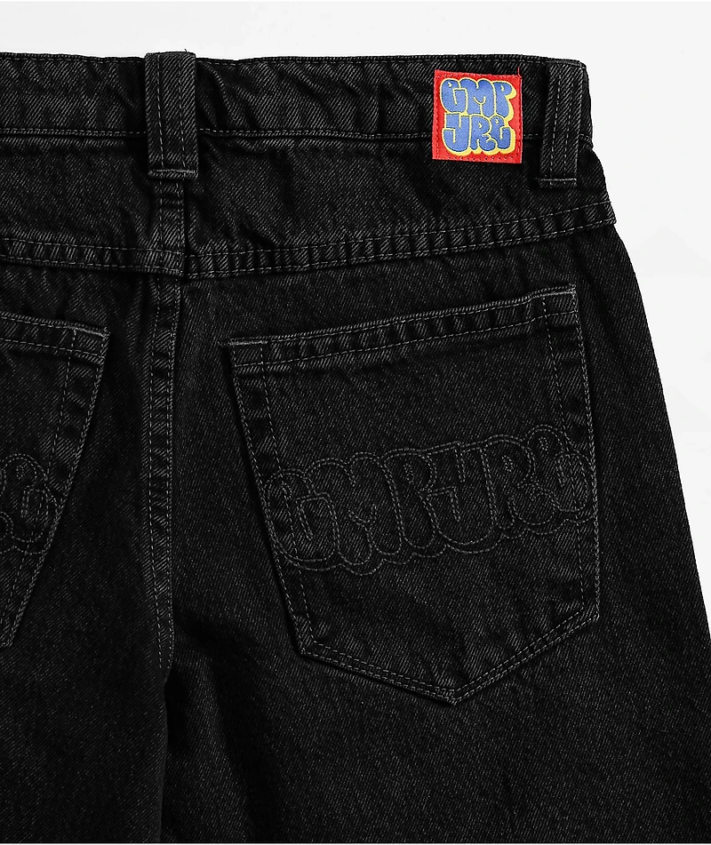 Kids Empyre Ultra Loose Shmutz Black Denim Jeans