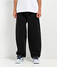 Kids Empyre Ultra Loose Shmutz Black Denim Jeans