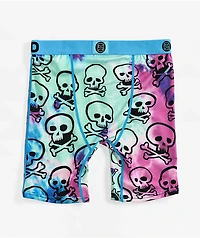 Kids PSD Washed Bones Blue Boxer Briefs