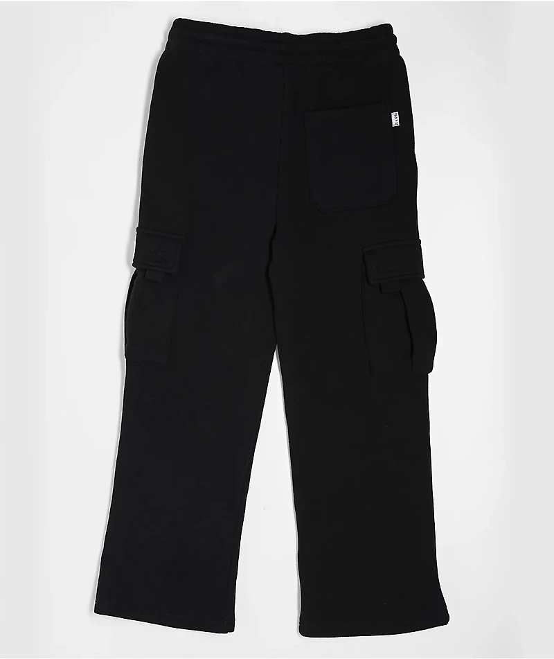 Kids Pro Club Black Cargo Sweatpants