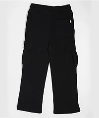 Kids Pro Club Black Cargo Sweatpants
