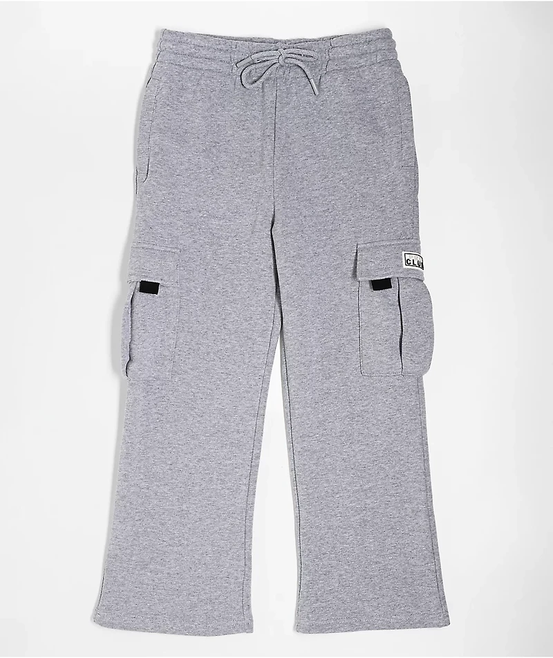Kids Pro Club Grey Cargo Sweatpants