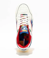 Kids Reebok BB4000 II Chalk White & Blue Shoes