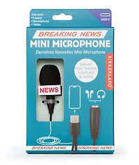 Kikkerland Design Breaking News Mini Microphone