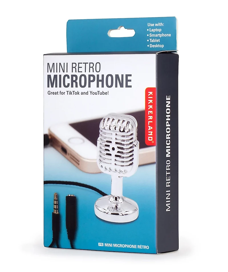 Kikkerland Design Karaoke Mini Microphone