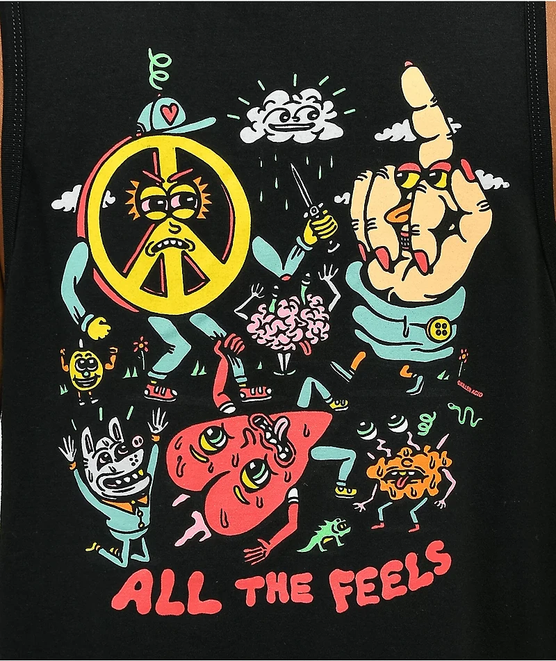 Killer Acid All The Feels Black Tank Top