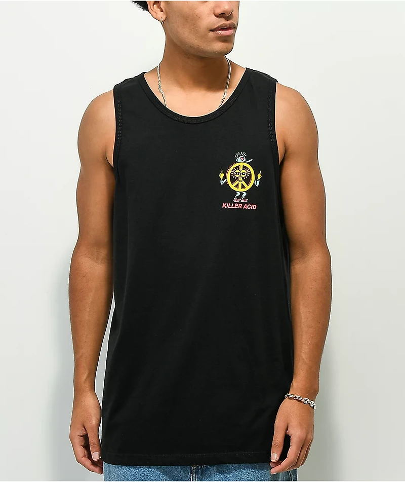 Killer Acid All The Feels Black Tank Top