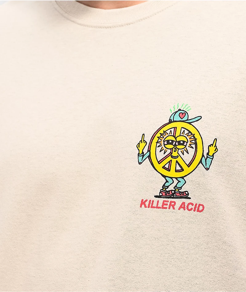 Killer Acid All The Feels Cream T-Shirt