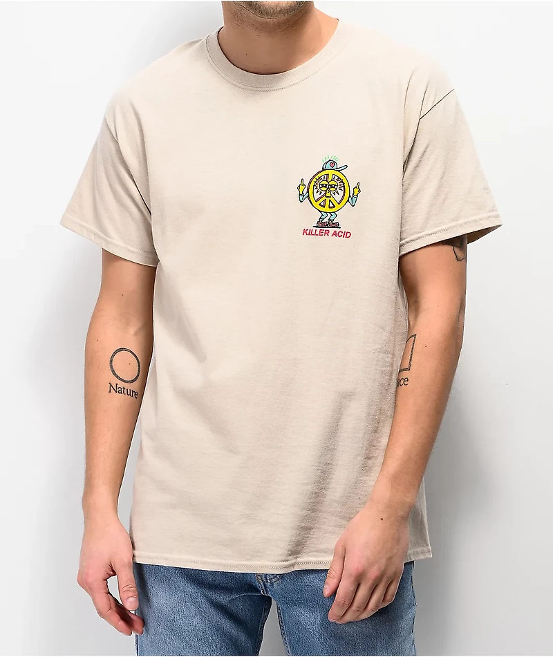 Killer Acid All The Feels Cream T-Shirt